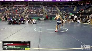 1A 144 lbs Cons. Round 1 - Jack Martin, Mt Airy vs Cole Anderson, North East Carolina Prep School