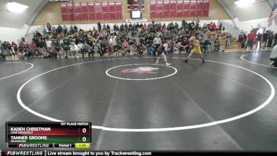 120 2B 1st Place Match - Tanner Grooms, Okanogan vs Kaden Christman, Lake Roosevelt