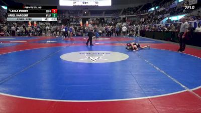 1-5A 120 Cons. Semi - Layla Poore, Cleburne County vs Ariel Sargent, Weaver