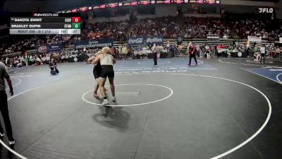 D 1 215 lbs Cons. Round 2 - Bradley Dupin, St. Amant vs Dakota Swint, C.E. Byrd