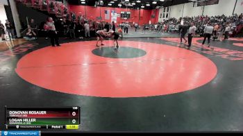 138 lbs Cons. Round 5 - Logan Hiller, EDWARDVILLE (HS) vs Donovan Rosauer, YORKVILLE (HS)