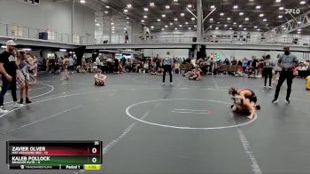 80 lbs Round 5 (8 Team) - Kaleb Pollock, Brawler Elite vs Zavier Olver, Mat Assassins Red