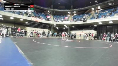 140 lbs Cons. Round 3 - Dena Cox, Erie vs Annabelle Melton, Unattached