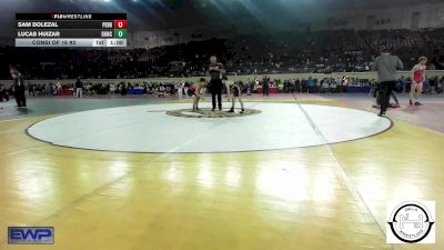 84 lbs Consi Of 16 #2 - Sam Dolezal, Perry vs Lucas Huizar, Duncan Middle School