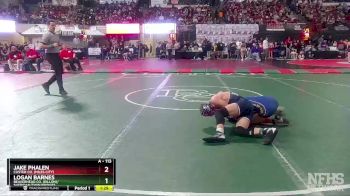 A - 113 lbs Quarterfinal - Logan Barnes, Beaverhead Co. (Dillon)/ Sheridan/Twin Bridges vs Jake Phalen, Custer Co. (Miles City)
