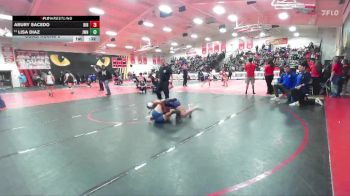 105 lbs Cons. Round 2 - Abury Sacedo, Birmingham vs Lisa Diaz, JW North