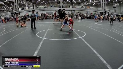 78 lbs Semis (4 Team) - Olivia LaSala, FIWC Sassy Lassies vs Piper Mosher, Curby Polar Bears