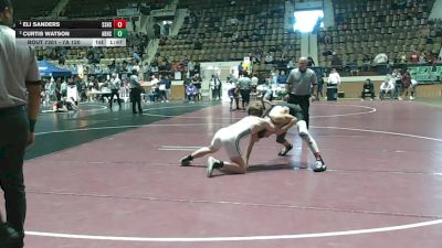 7A 120 lbs 1st Place Match - Eli Sanders, Smiths Station Hs vs Curtis Watson, Alma Bryant