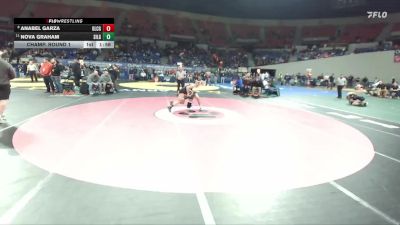 6A/5A Girls 135 Champ. Round 1 - Nova Graham, Silverton Girls vs Anabel Garza, Glencoe Girls