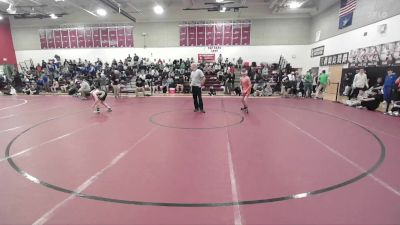 106 lbs Quarterfinal - Liam McKenney, Winslow vs Evan McMann, Biddeford/Thornton Wrestling