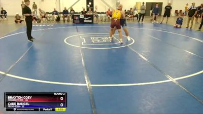 250 lbs Round 2 (8 Team) - Braxton Coey, Minnesota Red vs Cade Rangel, Texas Gold