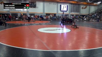 74 lbs Semifinal - Noah Porter, Hawkeye Wrestling Academy vs Cael Collins, DC Elite