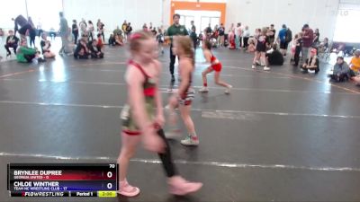 70 lbs Round 3 (4 Team) - Chloe Winther, Team NC Wrestling Club vs Brynlee Dupree, Georgia United