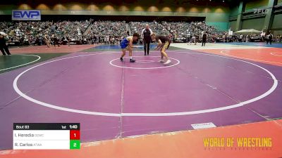 126 lbs Consi Of 16 #2 - Ivan Heredia, Diablo Grande Wrestling Club vs Ramiro Carlos, Atwater Wrestling