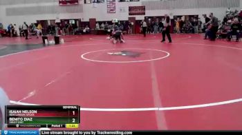 113 lbs Semifinal - Benito Diaz, Sibley East vs Isaiah Nelson, New London-Spicer