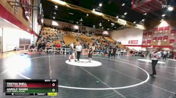 200 lbs 3rd Place Match - Harold Wages, Cody Middle School vs Tristan Snell, Powell Middle School