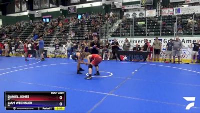 114 lbs Quarterfinal - Daniel Jones, NY vs Liam Wechsler, IN