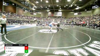 1A 190 lbs Quarterfinal - Koda Bridges, Panguitch vs Max Sego, Tintic