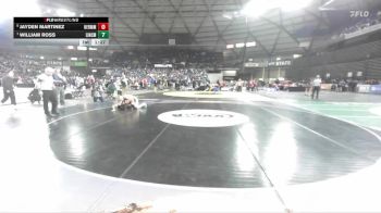 Boys 3A 126 lbs Quarterfinal - William Ross, Lincoln (Tacoma) vs Jayden Martinez, Hermiston
