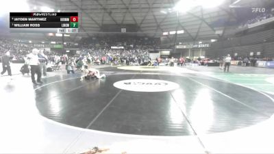 Boys 3A 126 lbs Quarterfinal - William Ross, Lincoln (Tacoma) vs Jayden Martinez, Hermiston