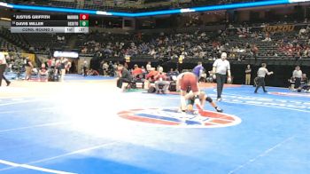 144 Class 3 lbs Cons. Round 2 - Davis Miller, DeSoto vs Justus Griffith, Warrensburg