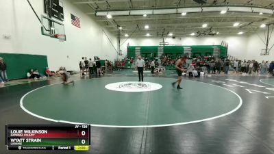 126 lbs Cons. Round 3 - Louie Wilkinson, Natrona County vs Wyatt Strain, Laramie