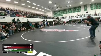 132 lbs Cons. Round 2 - Parker Burton, Lander Valley vs Kasen HIll, Lyman