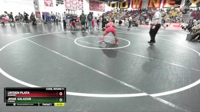 132 lbs Cons. Round 5 - Jesse Salazar, Covina vs Jayden Plata, Downey