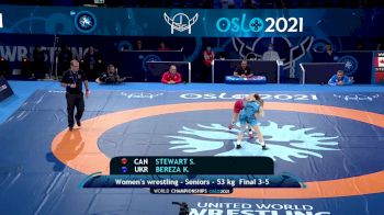 53 kg Final 3-5 - Samantha Stewart, Canada vs Khrystyna Bereza, Ukraine