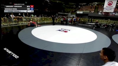 150 lbs Champ. Round 1 - Gregory Torosian, World Team Training Center vs Jeremiah Rosa, Firebaugh High School Wrestling