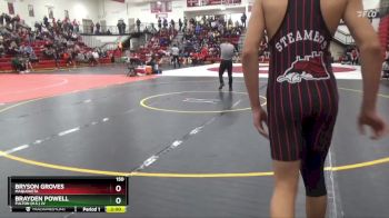 150 lbs Cons. Round 1 - Brayden Powell, Fulton (H.S.) JV vs Bryson Groves, Maquoketa