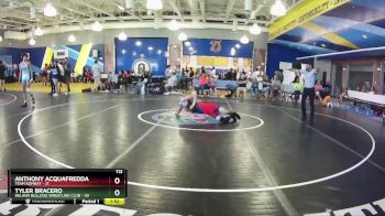 113 lbs Round 7 (8 Team) - Anthony Acquafredda, Team Kombat vs Tyler Bracero, Deland Bulldog Wrestling Club