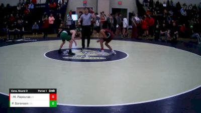 98 lbs Cons. Round 3 - Michael Papouras, University School vs Patrick Sorensen, Columbia