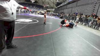 70 lbs Semifinal - Beau Benthin, Askeo International Mat Club vs Lucas Johnson, Blaine Barracudas Wrestling Club