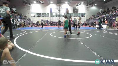 52 lbs Rr Rnd 2 - Levi Hughart, Raw Wrestling Club vs Luke Pelayo, Bristow Elementary Wrestling Club