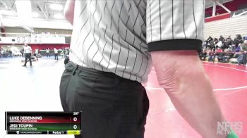 287 lbs Cons. Round 4 - Jedi Toupin, Windsor High School vs Luke DeBenning, Granada High School