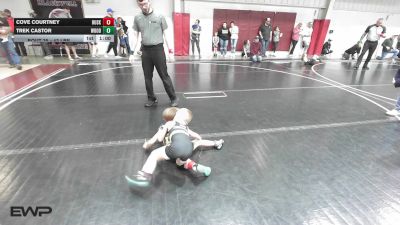 43 lbs Consolation - Cove Courtney, Huskey Wrestling Club vs Trek Castor, Woodward Youth Wrestling