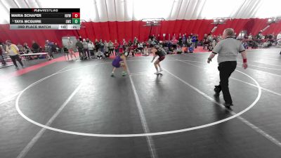 16U Girls - 132-138 1st Place Match - Amiyah Clark, Wisconsin vs Penelope Juarez, Waukesha Wrestling Club