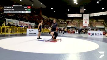 Cadet Boys Lower - 138 lbs Champ. Round 2 - Caden Hibbard, Vacaville High School Wrestling vs Jordan Del Sordo