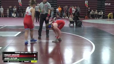 PW-6 lbs Round 3 - Avery Dutler, East Buchanan Mat Club vs Paizley Graham, East Buchanan Mat Club