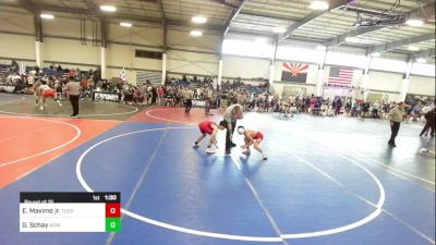 86 lbs Round Of 16 - Estevan Maximo Jr., Tucson Cyclones vs Grady Schay, Horizon