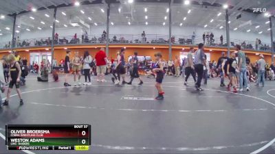 50 lbs Cons. Round 1 - Weston Adams, LWC: Raiders vs Oliver Broersma, Cobra Wrestling Club