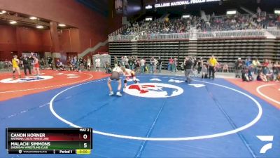 138 lbs Cons. Round 1 - Logan Brome, Cowboy Kids Wrestling Club vs Bennett Sanford, Greybull Basin Athletic Club