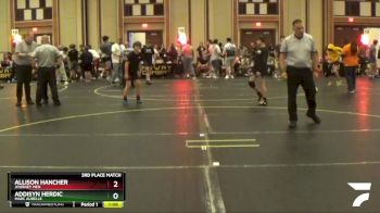 100/110 3rd Place Match - Allison Hancher, Journey Men vs Addisyn Herdic, Marc Aurelle