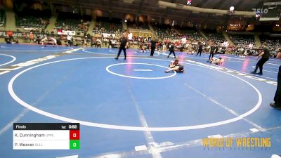 75 lbs Final - Keira Cunningham, Upper Township vs Piper Weaver, BullTrained