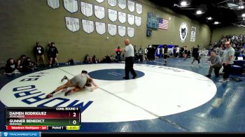 126 lbs Cons. Round 4 - Gunner Benedict, Redwood vs Daimen Rodriguez, Atascadero