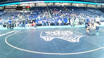 Girls-100 lbs Cons. Semi - Riley Furrow, Hastings (Girls) vs Veronica Tapia, Lowell (Girls)