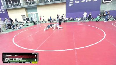 78 lbs Quarterfinal - Timothy Duffy, Natural Athlete Wrestling Club vs Garrett Litzinger, Grand Forks Gladiators Wrestling Club