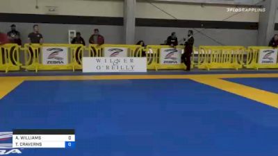 ANTHONY WILLIAMS vs TAD CRAVERNS 2020 American National IBJJF Jiu-Jitsu Championship