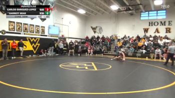 106 lbs Cons. Semi - Carlos Enriquez-Lopez, Waterloo West vs Garrett Bear, West Marshall